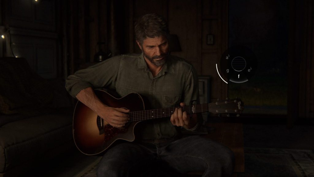 Joel holding a guitar, featuring the vibration.