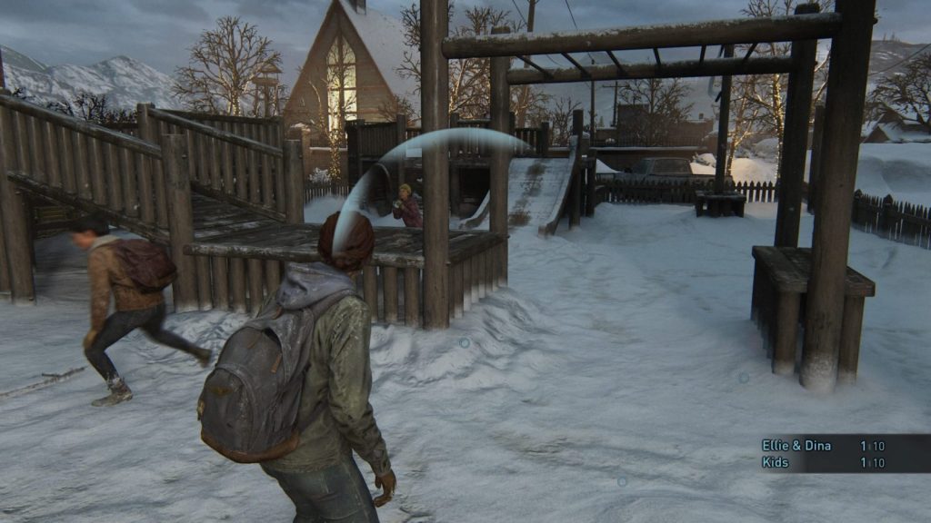 At the center, gray arcs indicate enemy location.