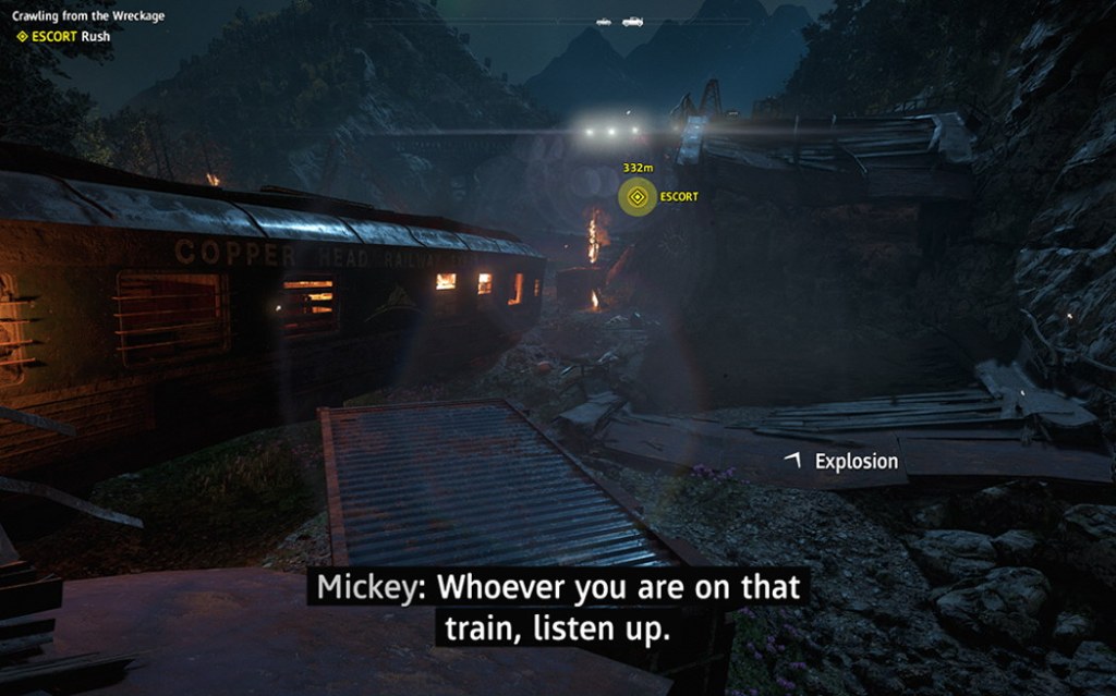 An arrow points to the right and is subtitled as "Explosion"