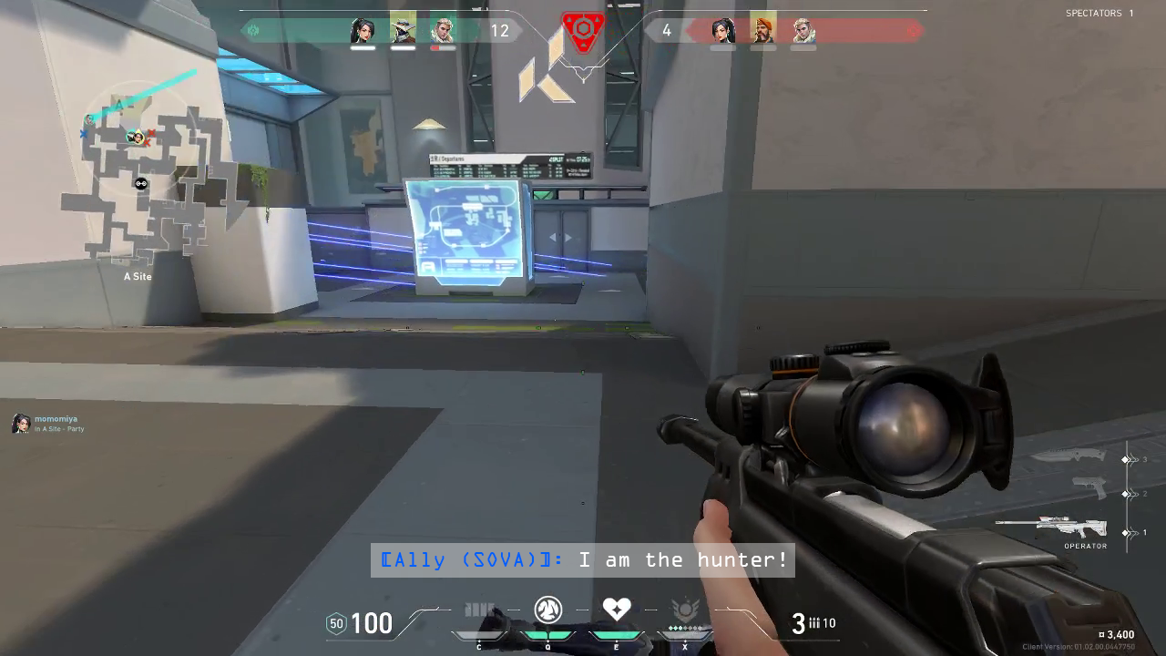 Screenshot of user interface. An ab